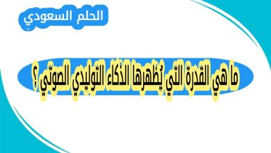 ما هي القدرة التي يُظهرها الذكاء التوليدي الصوتي ؟