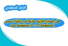 هل العبارة الآتية صائبة أم خاطئة تسمى المصفوفة 2 1- 3 بمصفوفة صف