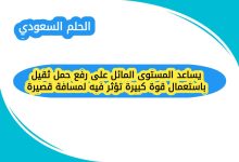 يساعد المستوى المائل على رفع حمل ثقيل باستعمال قوة كبيرة تؤثر فيه لمسافة قصيرة
