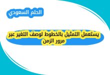 يستعمل التمثيل بالخطوط لوصف التغير عبر مرور الزمن