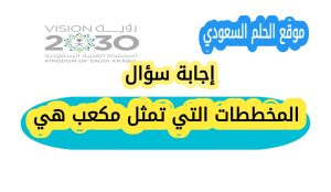 المخططات التي تمثل مكعب هي؟ 